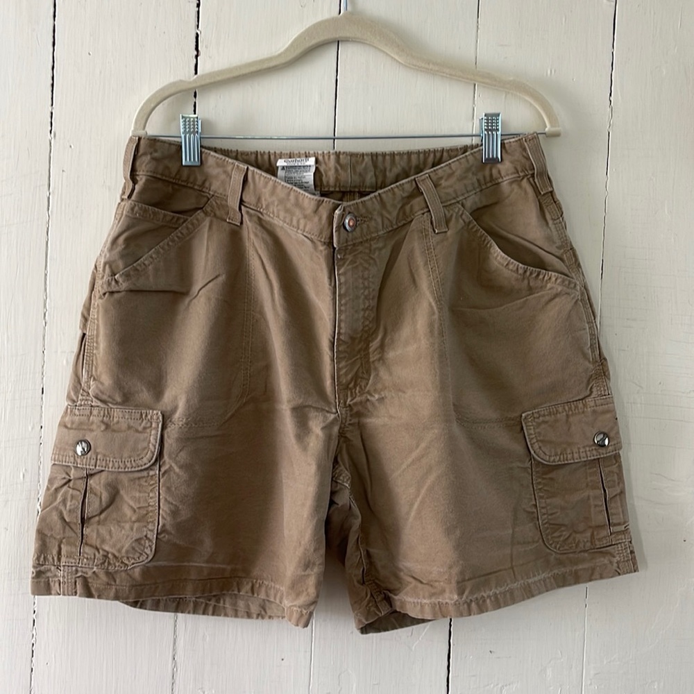 Carhartt Cargo Work Shorts - 14 - dark khaki